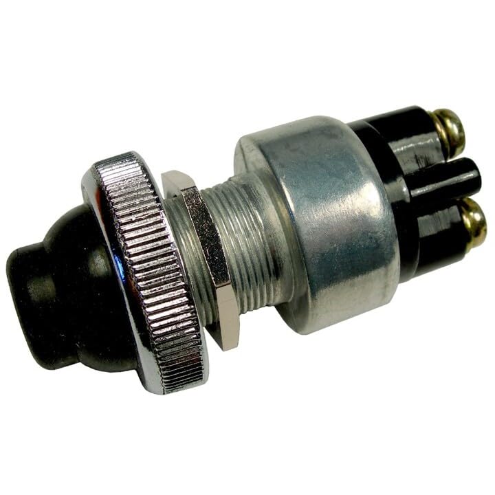 Pico 5509A 12 Volt Heavy Duty 60 Amp Push-Button Starter Switch with Rubber Boot Nut 25 per Package
