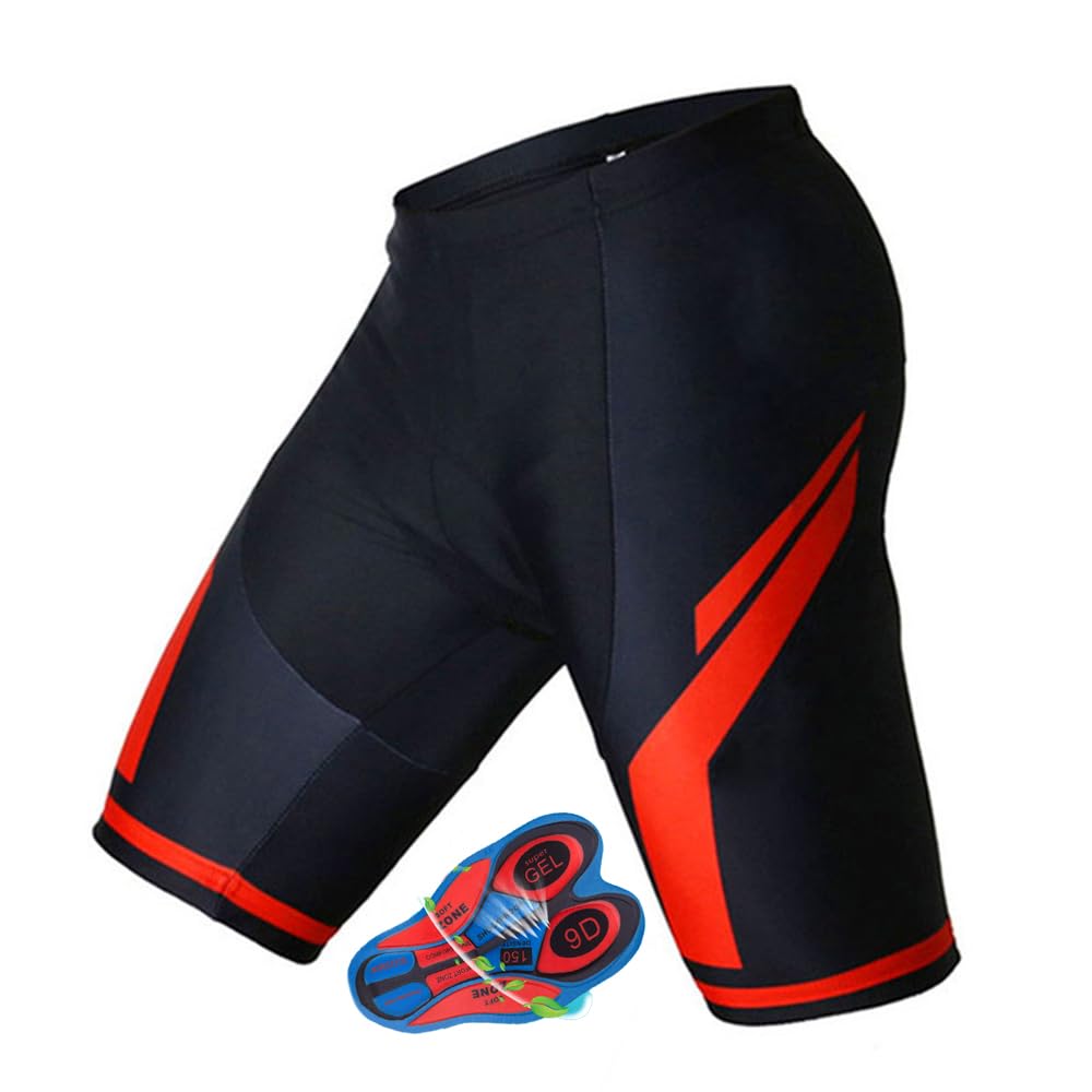 Radlerhose für Herren, Sommer-Radhose, 9D-gepolsterte Shorts, Fahrrad-Shorts, Strumpfhose, Mountainbike-Shorts, atmungsaktive Shorts, Herren-Radhose (4,5XL)