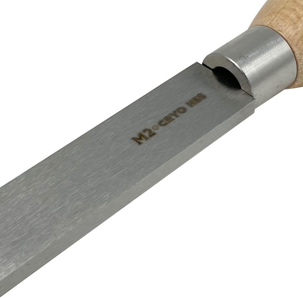 FORESTWEST 10921, HSS 1" Oval Skew Chisel, Woodturning Lathe Tools