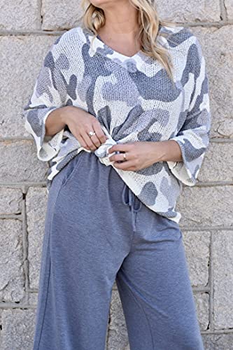 Image of Mud Pie Women's Scarlett Camo Sweater