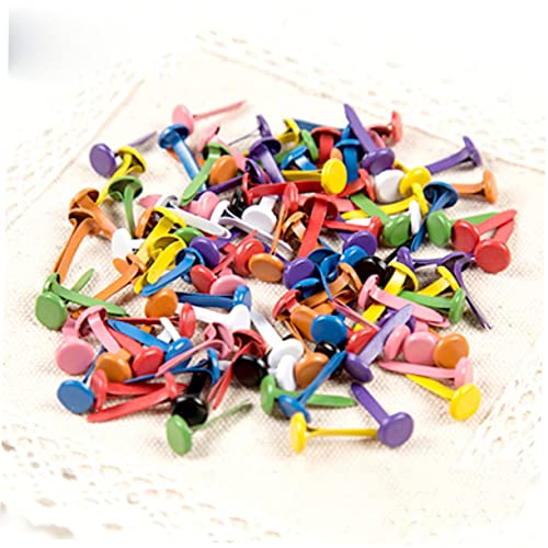Clous Forme de Corne à Tête Ronde Multicolore Aléatoire pour Craft 500pcs