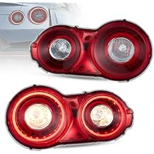 VLAND LED Tail Lights For GTR GT-R 2008-2023, LED Running Light, Driver side and Passenger side, Red lens