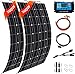 Produktbild SIPIAO 600w 18v-36v Solarmodul 2X300w Solarpanel Wasserdichte Und Regnerische Tage Mit Hoher Conversion-Rate Geeignet FüR Wohnmobile/Wohnmobil(600w+Zubehör)