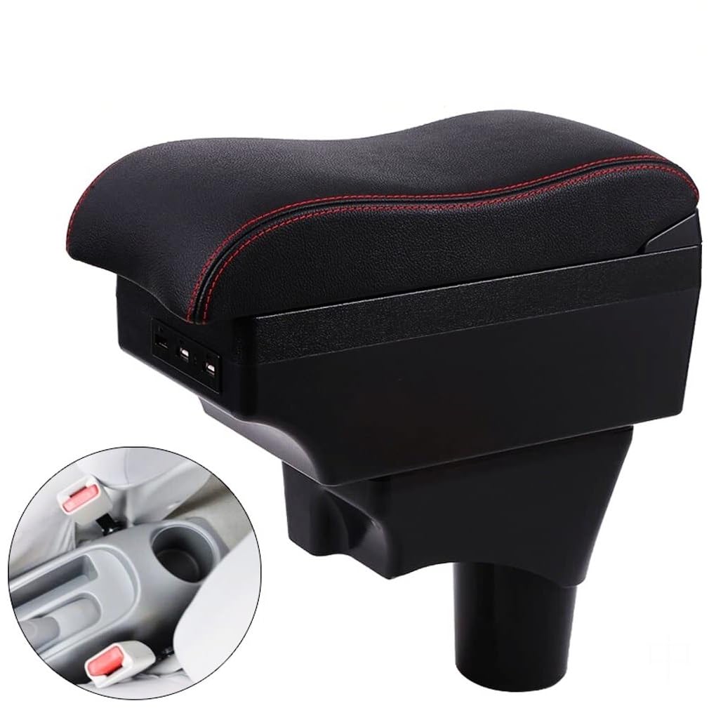 Coussin d'accoudoir central de voiture Pour Nissan, Pour March, Pour Micra K13 MK4 IV : accoudoir central avec port USB