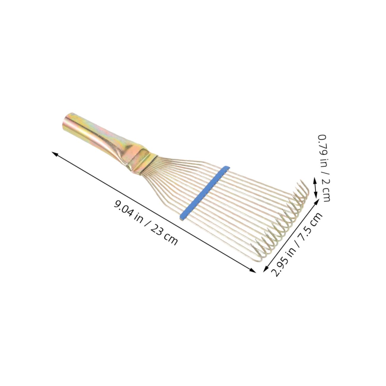 2pcs Wool Brush for Animals and Steel Grooming Brush for Sheep and Horse, 23cm Small Yellow Animal Cleaning Comb for Livestock Shedding and Wool Raking