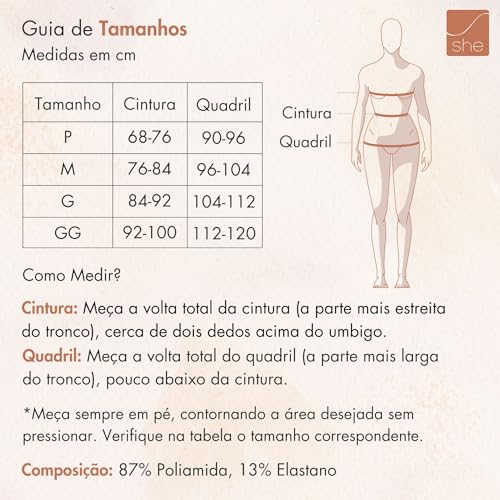 SHE BY MASH Calça Pantalona Casual Textura Hive Feminina, Preto, G