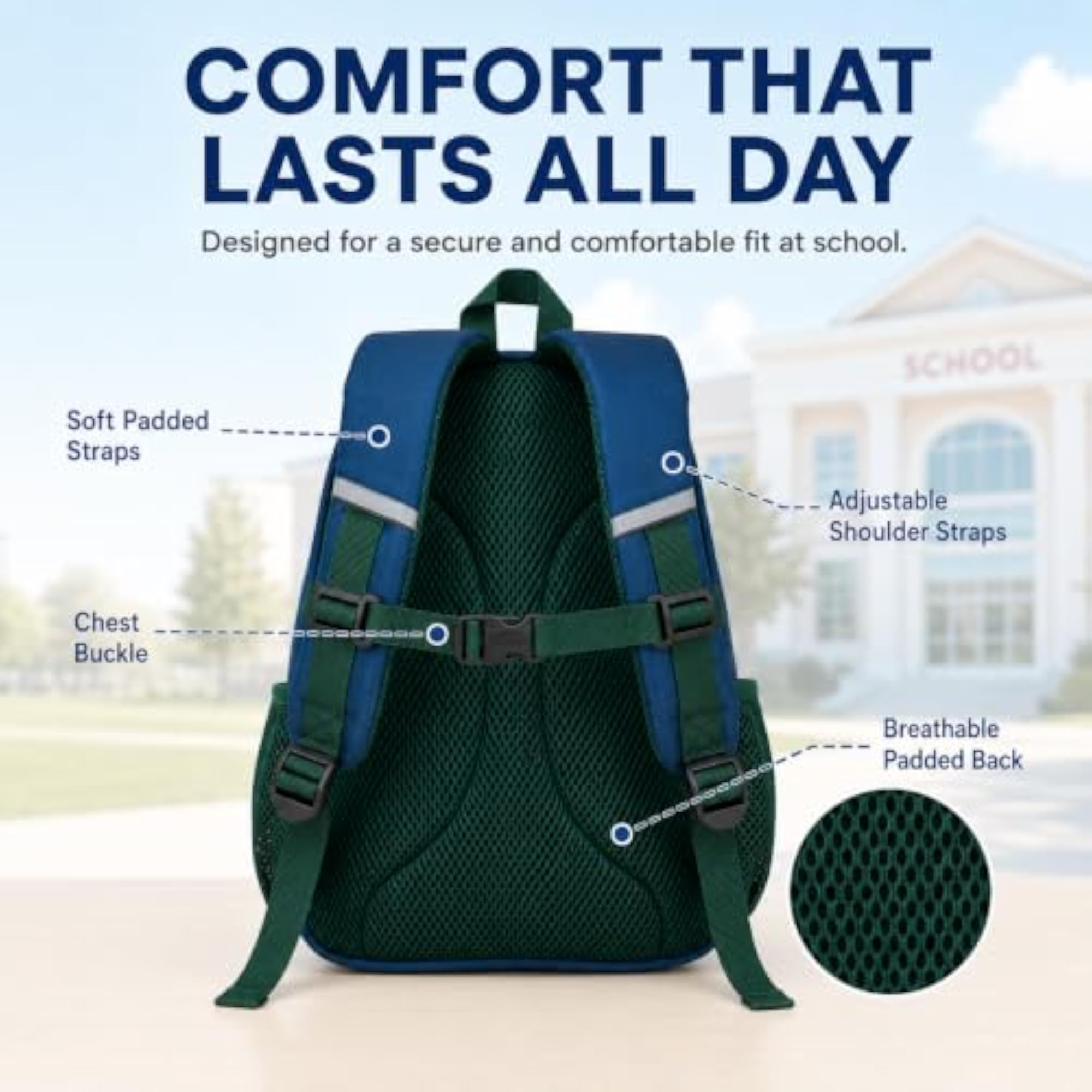 Kids Preschool Backpack Set with Lunch Box
