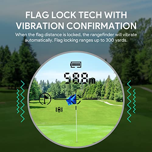 Golf Rangefinder with Slope, THGOLF 700 Yards USB C Rechargeable Rangefinder Golfing with Flag Acquisition, Pulse Vibration and Fast Focus System, 6X Magnification, ±1 Yard Accuracy - Image 7