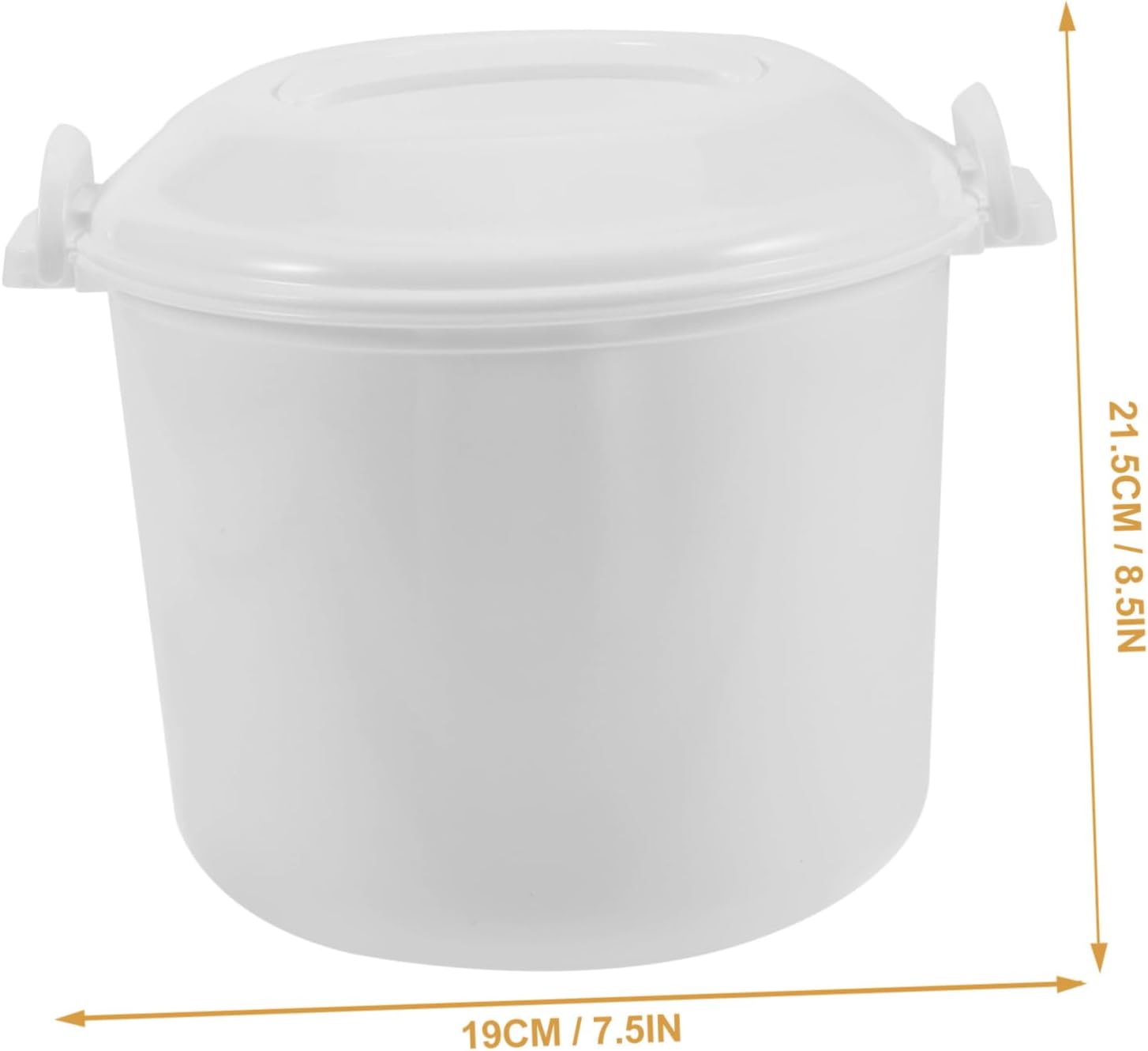 Microwaveable Rice Cooker Container with Steaming Tray Plastic Portable Rice Steamer for Even Heating Nutrient Retaining Home Cooking