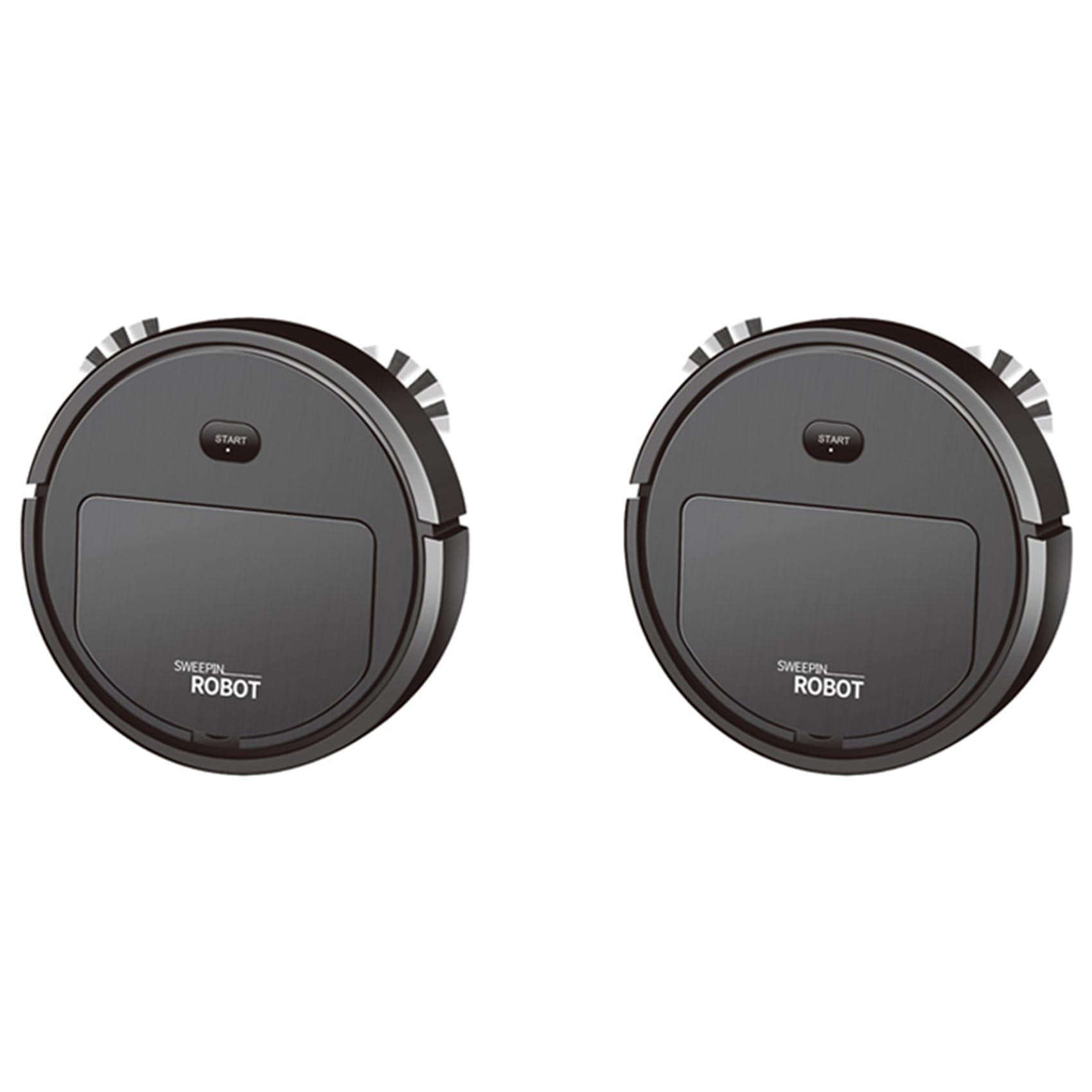 Hndhbfgrt 2X Smart Robot Vacuum Cleaner Household Cleaning Machine Automatic Vacuum Cleaner,Black