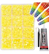 RODAKY Flatback Rhinestones with B7000 Glue,3-6mm Mixed Size Nail Diamonds Rhinestones for Nail A...