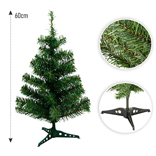 Kit Arvore De Natal 60cm Decorada Com 47 Enfeites Completa 110 - LVLOGISTICA