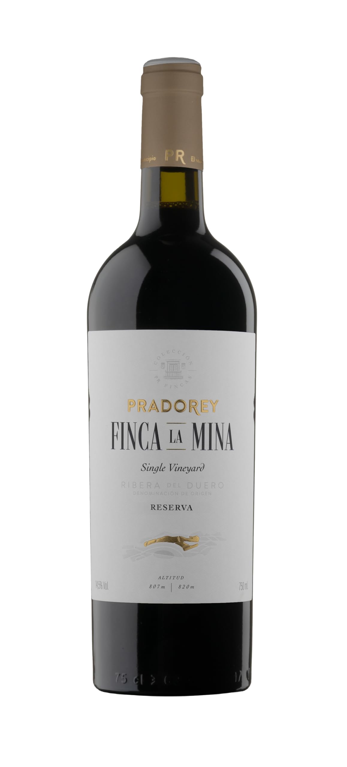 Pradorey | Finca La Mina RESERVA Vino Tinto Tempranillo, Vino de Finca, Crianza en Barrica, D.O. Ribera del Duero, 0,75 L (2020)
