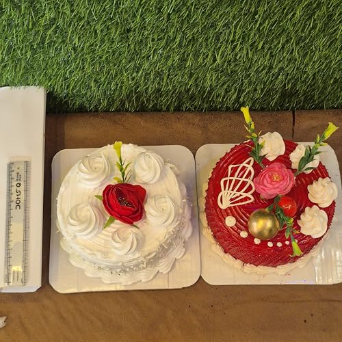 Image of Artificial Dummy Cake for Decoration | Non-Edible Foam Cake | | Realistic Dummy Cake | Reusable | Non-edible | Party & Bakery Display