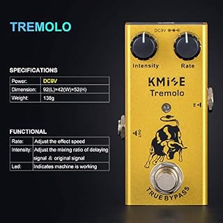 Guitare électrique Tremolo Effect Pedal Mini Single Type DC 9V True Bypass (Tremolo) - Les Beatles, Paul McCartney, John Lennon, RIngo Starr, George Harrison Guitare électrique Tremolo Effect Pedal Mini Single Type DC 9V True Bypass (Tremolo) – Image 5