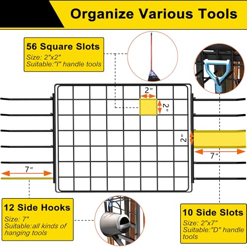 GIOTORENT 3-Tier Garden Tool Rack