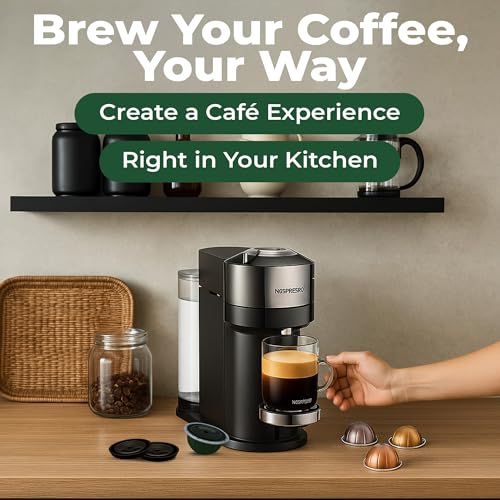 mycoffeestar Reusable Coffee Capsule Lids - Refillable Pod Lids for Nespresso Vertuo, Compatible with All VertuoLine Machines, Practical & Cost-Saving Solution, 4 Count by mycoffeestar - Image 7