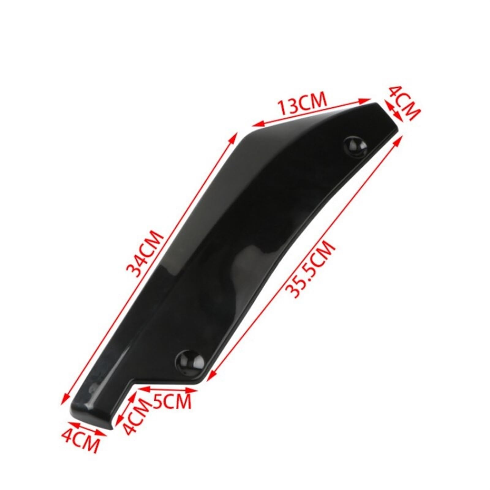 Premio 2 per pezzi Car Surround in fibra di carbonio pacchetto posteriore angolo anti collisione accessori modifica esterni universali spoiler(2pcs Carbon fiber)