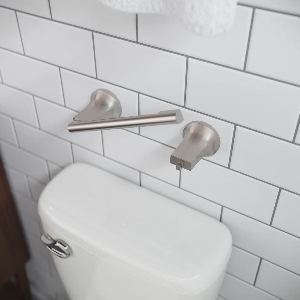Pfister Pfirst Modern Wall Mount Toilet Paper Holder Nickel BPHPFM0GS — Amazon image 3