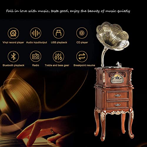 JRZTC Gramophone, Tourne-Disque Vinyle, Platine Vinyle, Lecteur de Vinyle Bluetooth, avec télécommande, Radio FM… - Les Beatles, Paul McCartney, John Lennon, RIngo Starr, George Harrison JRZTC Gramophone, Tourne-Disque Vinyle, Platine Vinyle, Lecteur de Vinyle Bluetooth, avec télécommande, Radio FM… – Image 3
