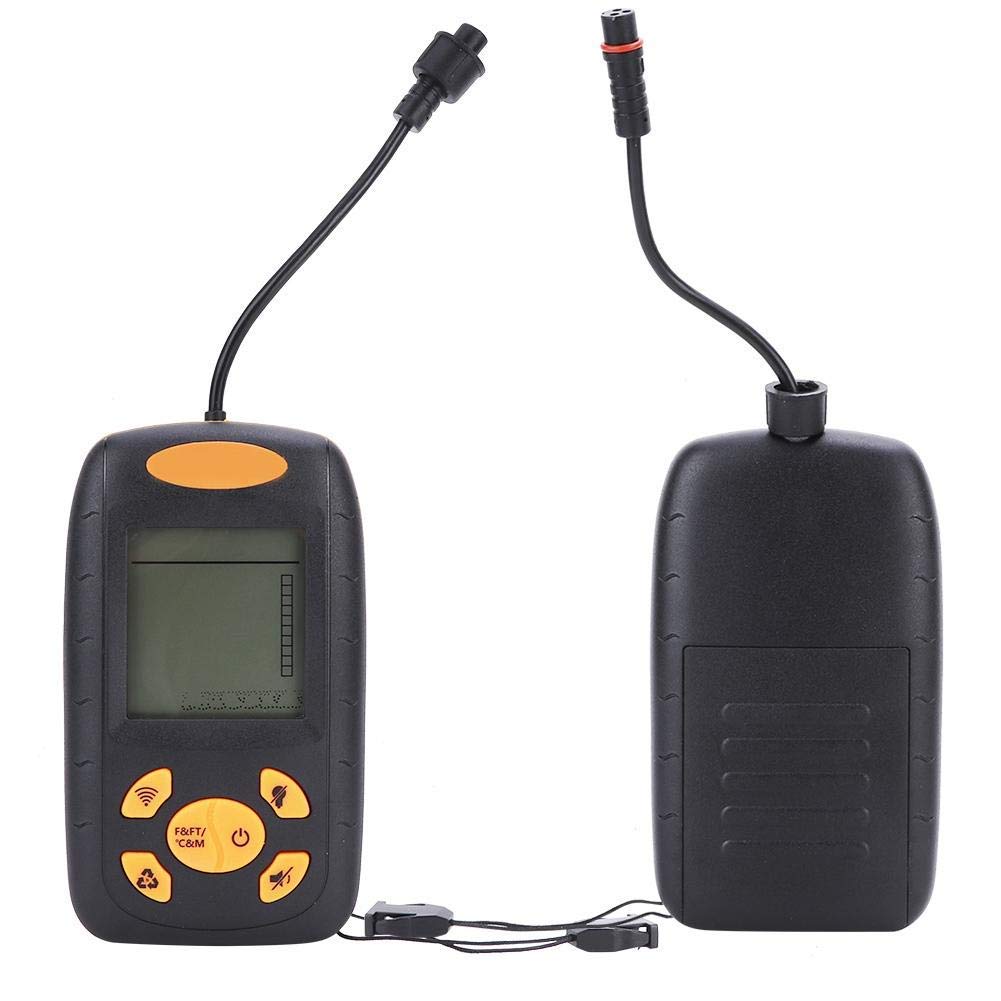 Fish Finder, sonde de sonar Portable Fish Finder Haute définition leurre de pêche Echo sondeur avec écran LCD 0.4M-100M