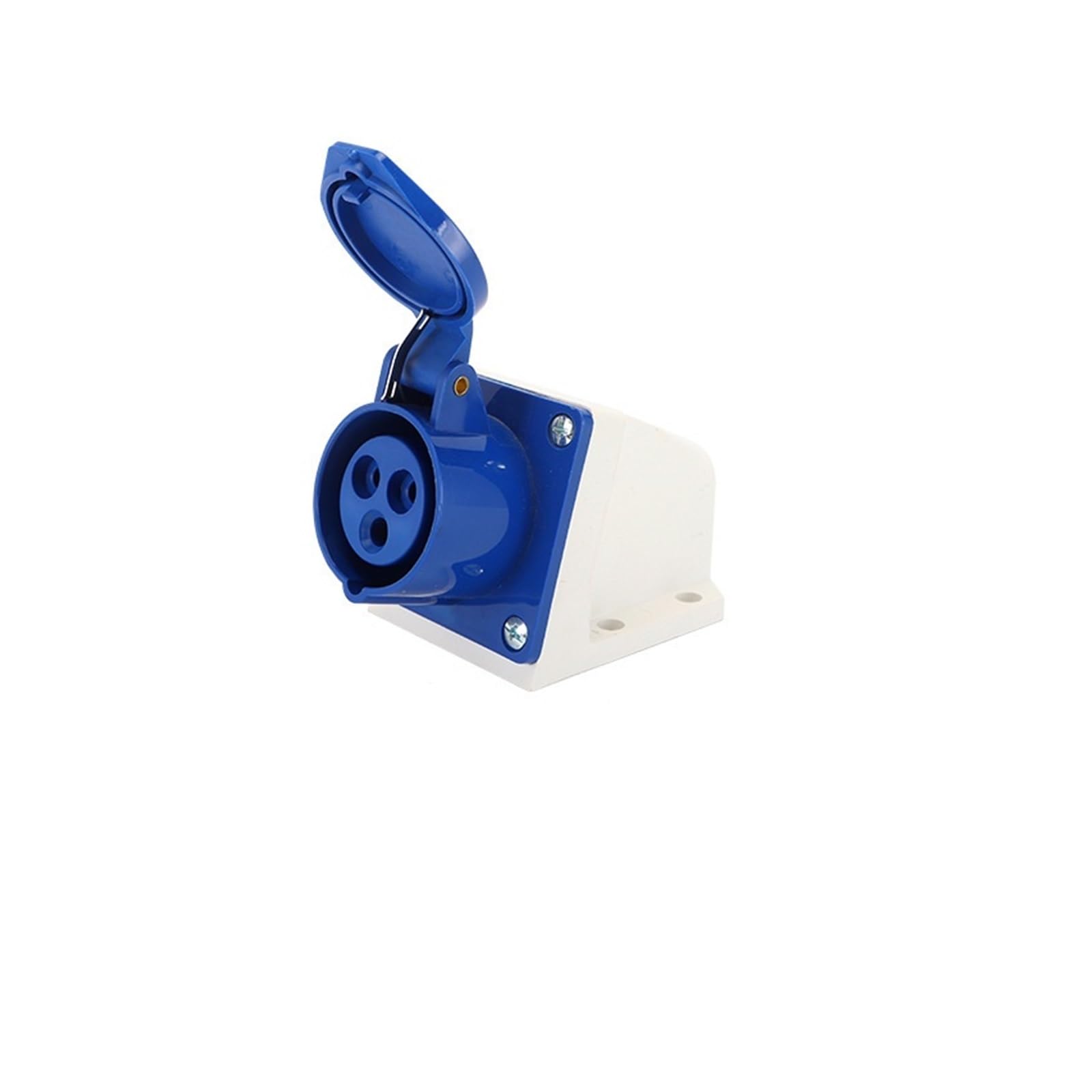 MUYTQAERG Industrial Connector 16A 32A IP44 Three-Phase Socket Exposed and Concealed Direct Blue(LX 115 5 core 16A)