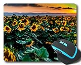 YENDOSTEEN Yendosten ratón Personalizado, Almohadillas de ratón de Girasoles alojamientos de ratón 260 * 210 * 3 mm