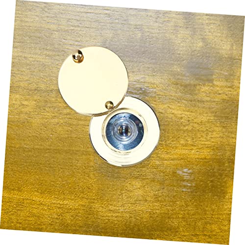 Door Peephole Cover Rotary Tool Accessories Door Viewer Peephole Cover Door Viewer Cover Only Switch Necessity Cover Plate Door Hole Cover Copper Golden To Rotate Security Door #TOP7