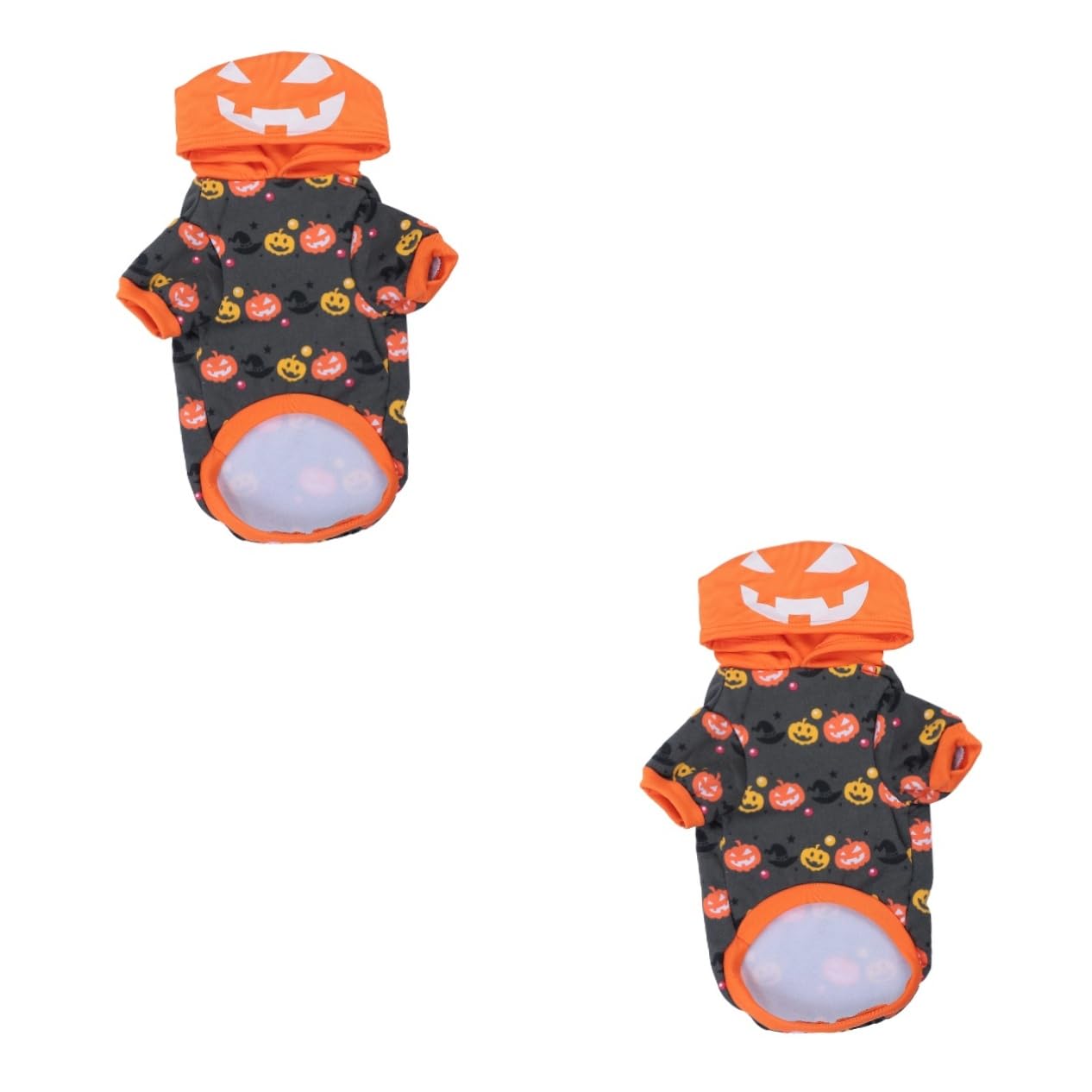 HMJGDHX 2 Pezzi Cappotto per Abbigliamento per Costumi per Animali Domestici per Halloween Cosplay Vestiti di Zucca per Cani Orecchie per Cani per Giacca per Cuccioli
