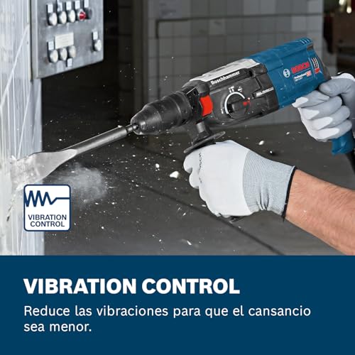 Miniatura 4 de Bosch Professional Martillo Perforador Gbh 2-28 F Incl. Empuñadura Auxiliar, Profundidad Retráctil 210 Mm, Paño Para La Máquina, Bandeja L-Boxx, L-Case