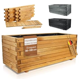 BooGardi jardinière bois 90 cm en pin brun naturel