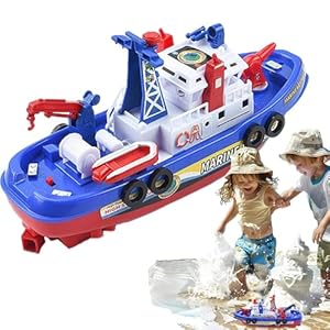 Uhngw Feuerboot Spielzeugboot mit Wasserspray