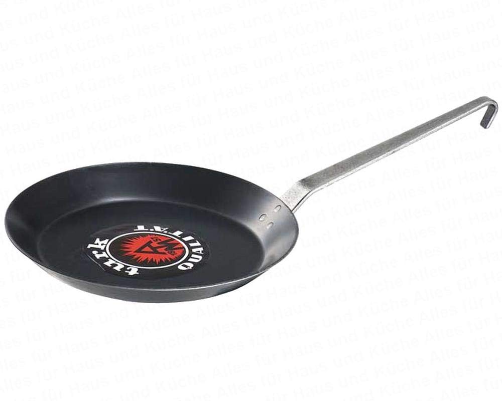 Turk 65120 Frying Pan with Forged Hook Handle, 20 cm, Iron, Silver