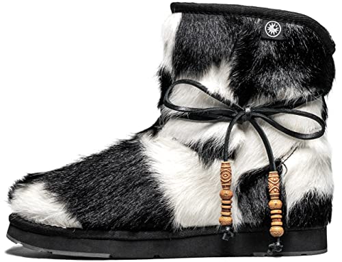 AU&MU Womens Casual and Versatile Warm Simple Snow Boots2