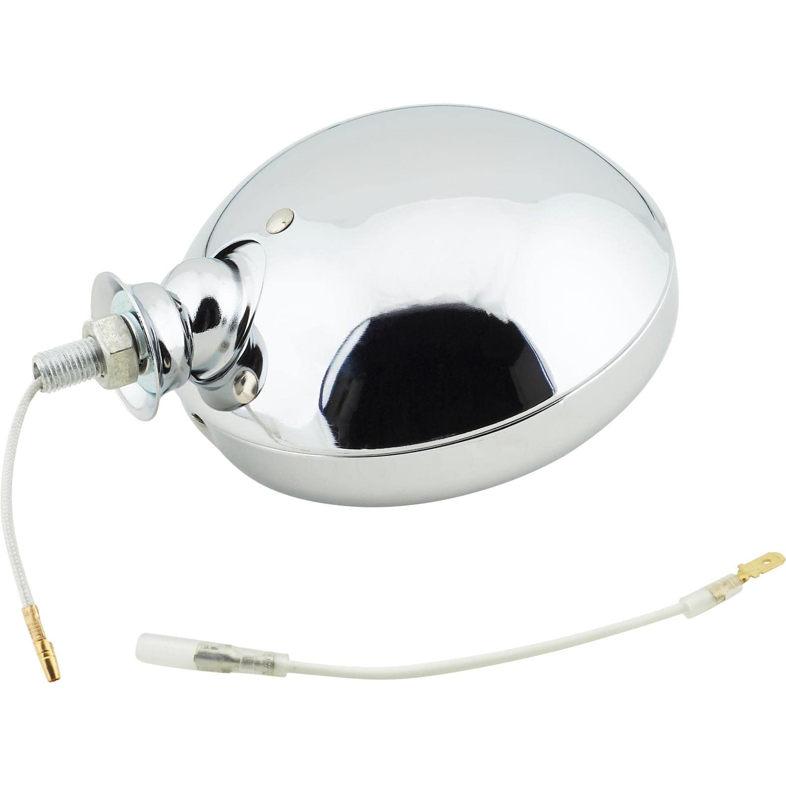 Faros Antiniebla Vintage Cromados - Lente Transparente - 12V 35W H3 - Se Venden Por Par