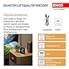 EMOS GoSmart - Smart Home Luftqualitätsmonitor mit App - WiFi - Farbdisplay - CO2 Messgerät - Temperatur und Feuchtigkeitssensor - USB-C Stromversorgung - TUYA, SmartLife kompatibel - schwarz