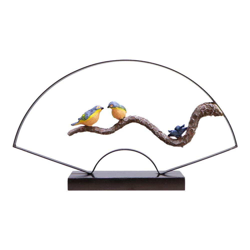 Oiseau abstrait en résine statue décorative cadeau idéal pour famille et couples