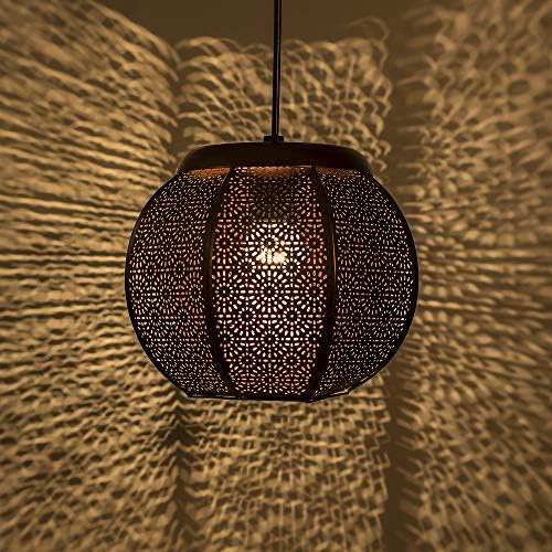 Homesake Classic Fancy Moroccan Hanging Pendant Light | Ceiling Decorative Chandelier Light Lamp for Home Living Room Bedroom Hall Indoor Outdoor Jhumar Lighing | Diwali Decoration Items - Pack of 1