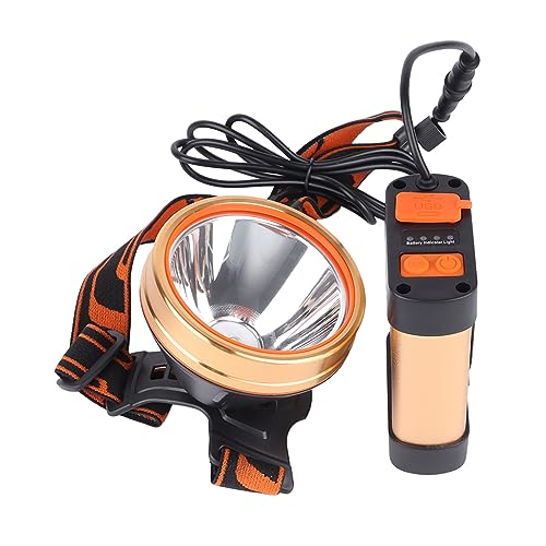 Linterna frontal recargable LED portátil multifuncional con batería para trabajo al aire libre