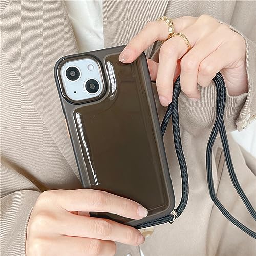 Collier lanière iPhone 12 coque transparente antichoc aux finitions épurées