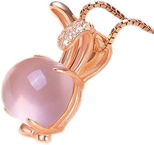 Amazon | LOVES(ラブズ) うさぎ ネックレス ペンダント ピンク ピンク