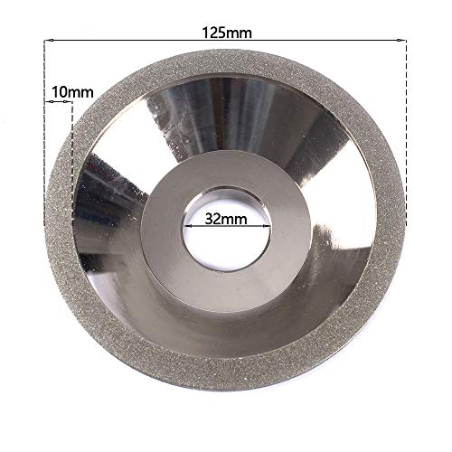 5 Inch Cup Shape Electroplate Diamond Grinding Wheel For Metal Sharpener Grinder Accessories For Angle Grinder
