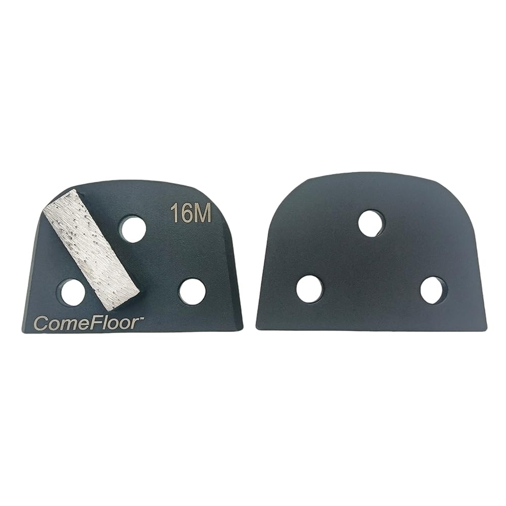 Disco de molienda de suelo de hormigón, zapatas de molienda de metal de diamante para preparación de hormigón y eliminación fina de epoxi, compatible con amoladoras Lavina Onfloor, grano 16 de una