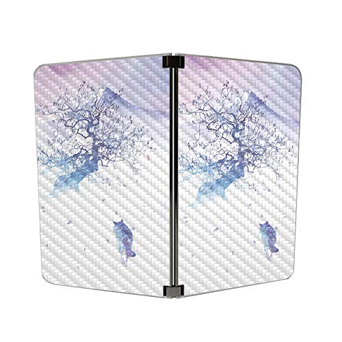 Image of MightySkins Carbon Fiber Skin for Microsoft Surface Duo - Long Way to Fuji | Protective, Durable Textured Carbon Fiber Finish | Easy to Apply | Made in The USA