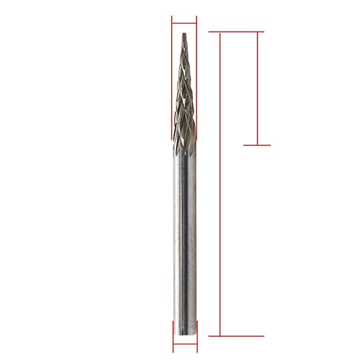 Set de fresas de carburo con vástago 3 mm, 10 piezas miniatura 2