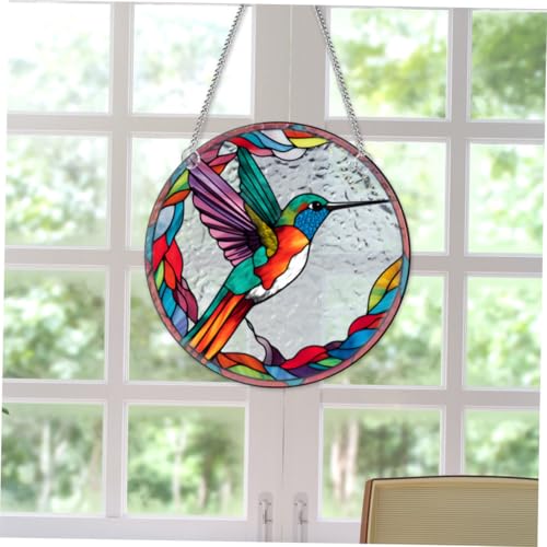 Attrape soleil suspendu colibri acrylique pour mur et déco fenêtre