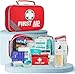 Price comparison product image General Medi First Aid Kit (215 Piece) + 43 Piece Mini First Aid Kit - Includes Emergency Blanket, Bandage, Scissors for Home, Car, Camping, Office, Boat, and Traveling