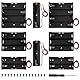 8 Stücke 18650 Batteriehalter Sets, KUOQIY 1/2/3/4 x 3.7V Kunststoff Batteriehalter mit Drahtkabel, mit Schrauben und Schraubendreher