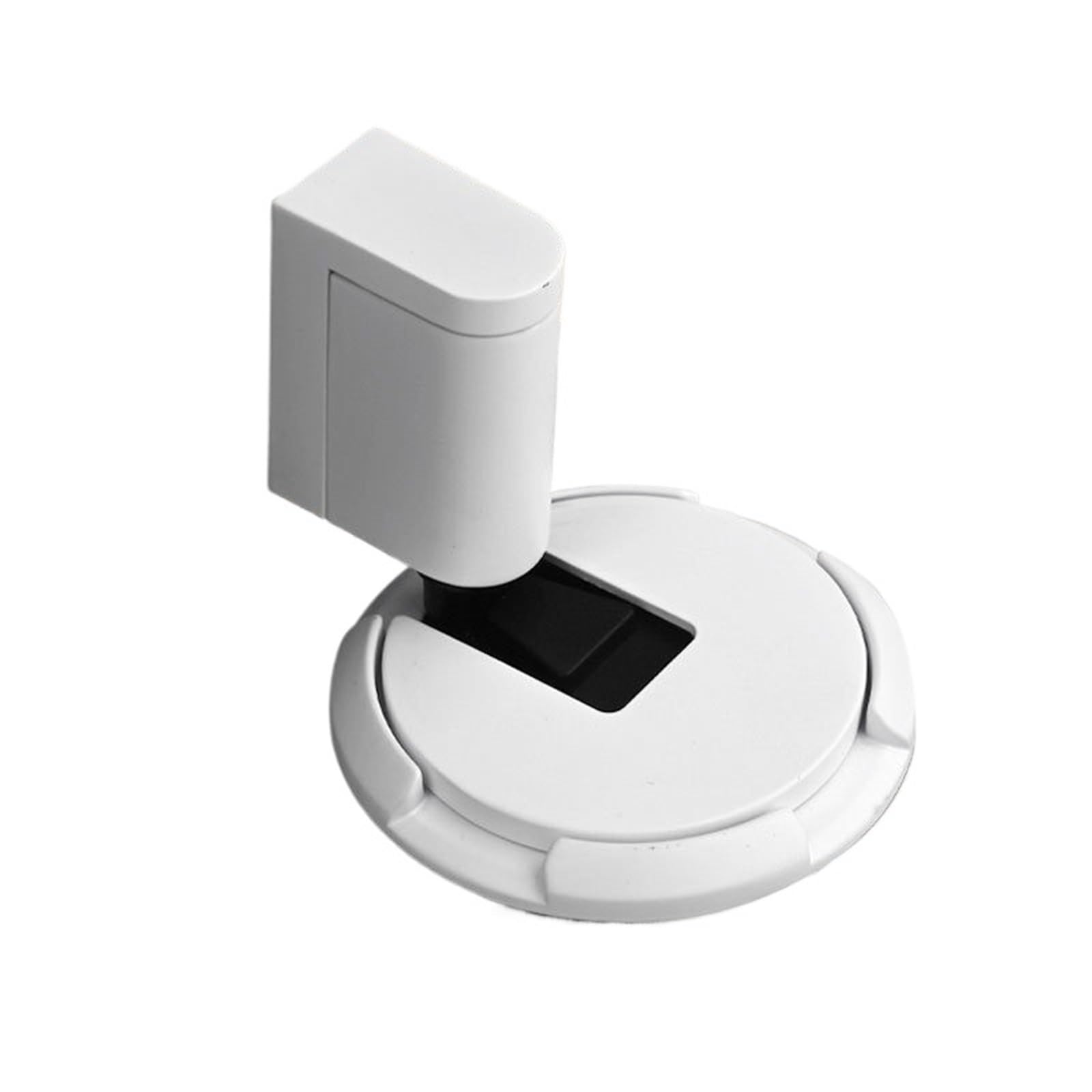 Kdhcvkz White 1Pcs Hole-Free Door Stopper Mechanical Push-Action Windproof Invisible Floor Stopper