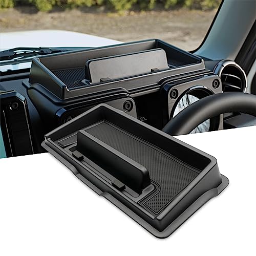 Caja de almacenamiento Suzuki Jimny organizador de salpicadero con soporte de móvil 7